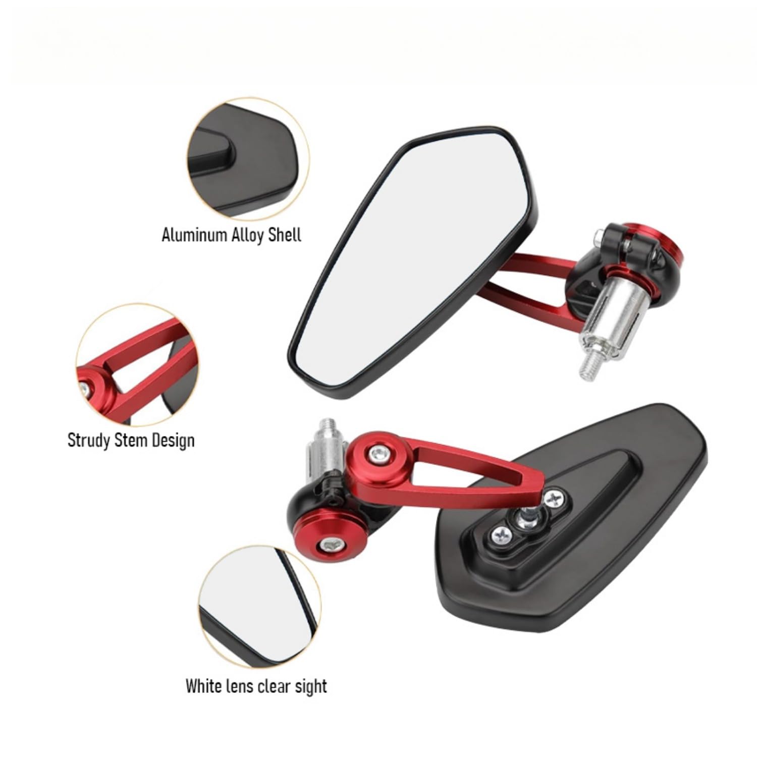 ZHTUNGFL mounted on a Honda Grom demonstrating expanded rear visibility