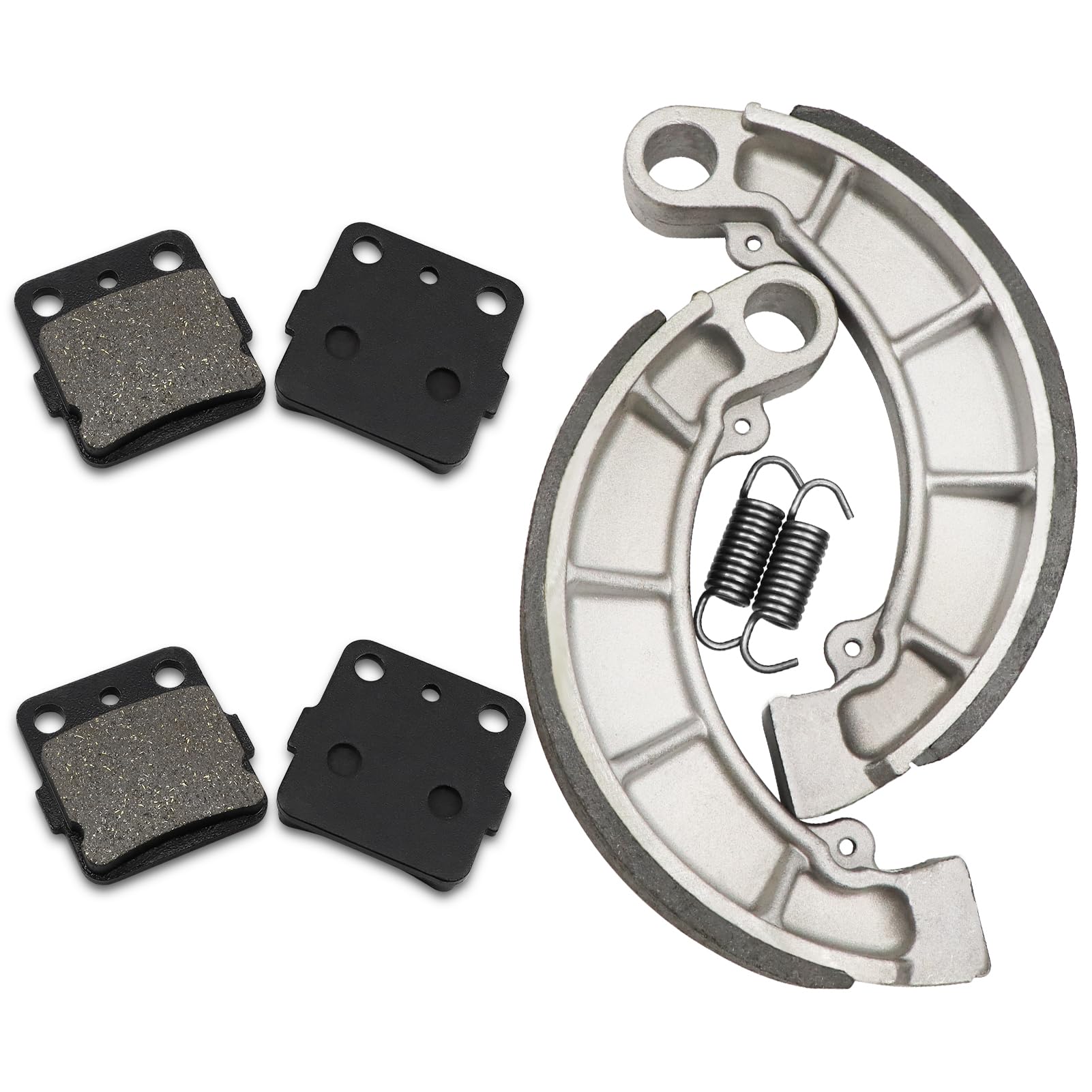 ZICOO front brake pads packaging showing complete kit and fitment benefits