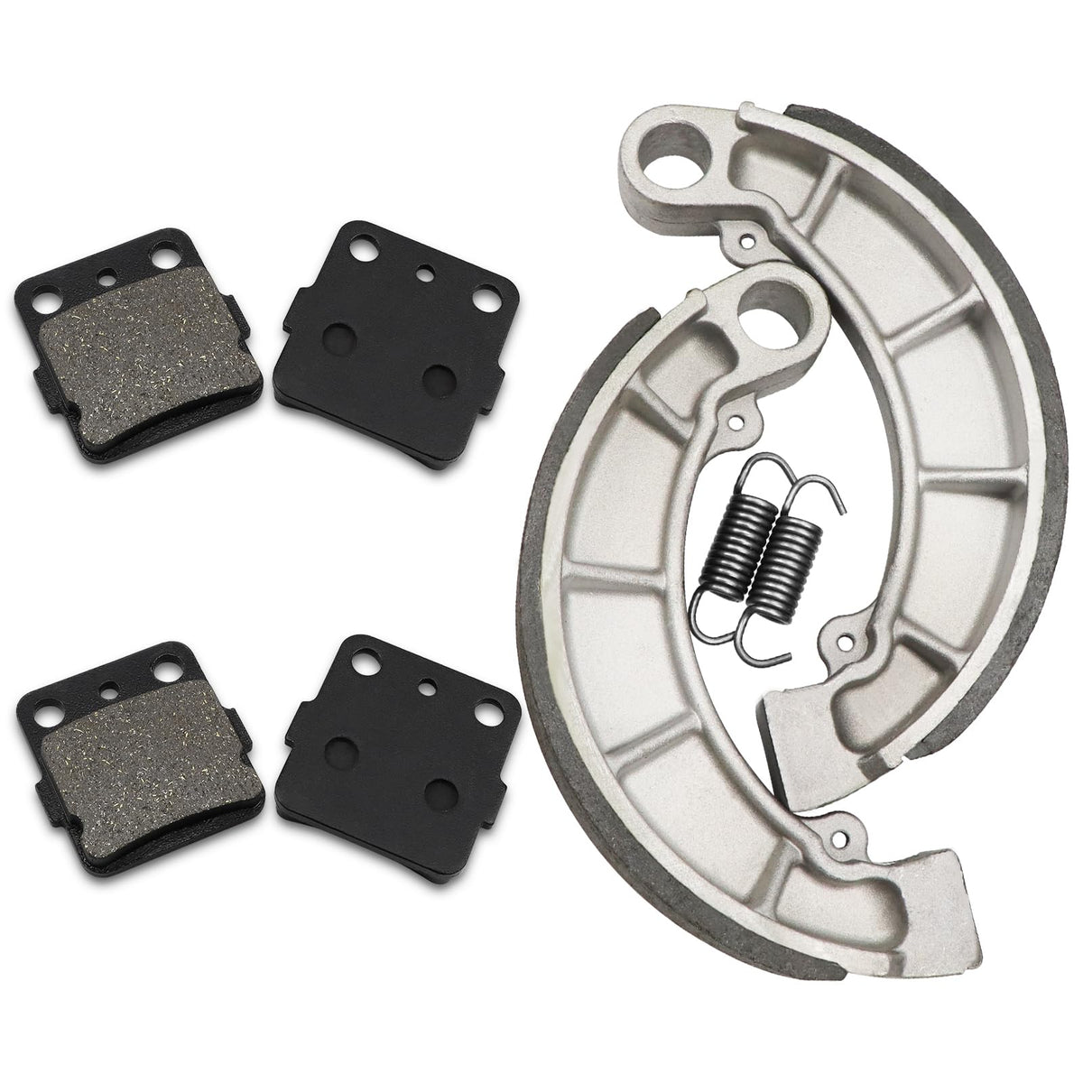 ZICOO front brake pads packaging showing complete kit and fitment benefits