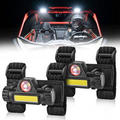 ZIDIYORUO front view of dome lights showing compact durable design and bright output