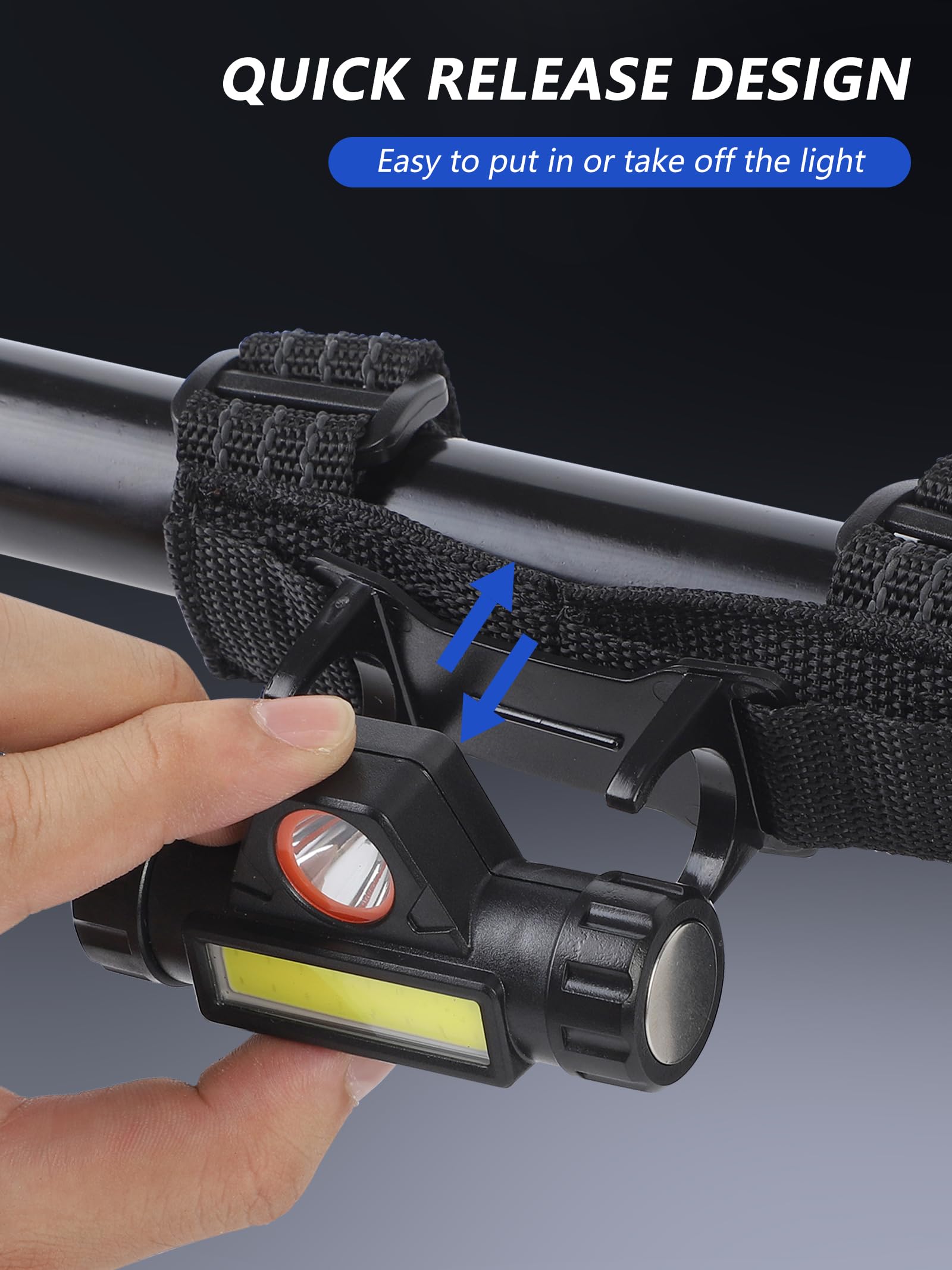ZIDIYORUO mounted on roll bar showing hands-free illumination for safer night rides