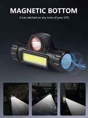 ZIDIYORUO spotlight beam demo illuminating distant trail for improved visibility