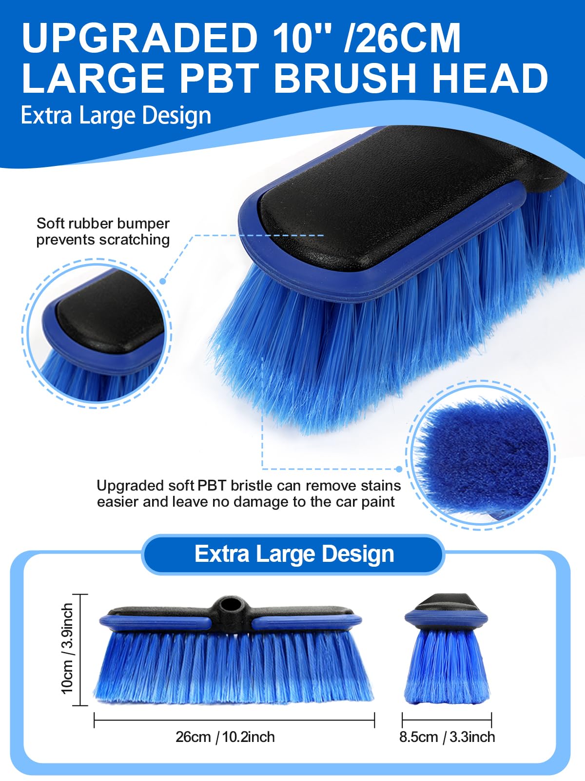 ZimiTeda angled brush head at 45 degrees, improves ergonomic reach