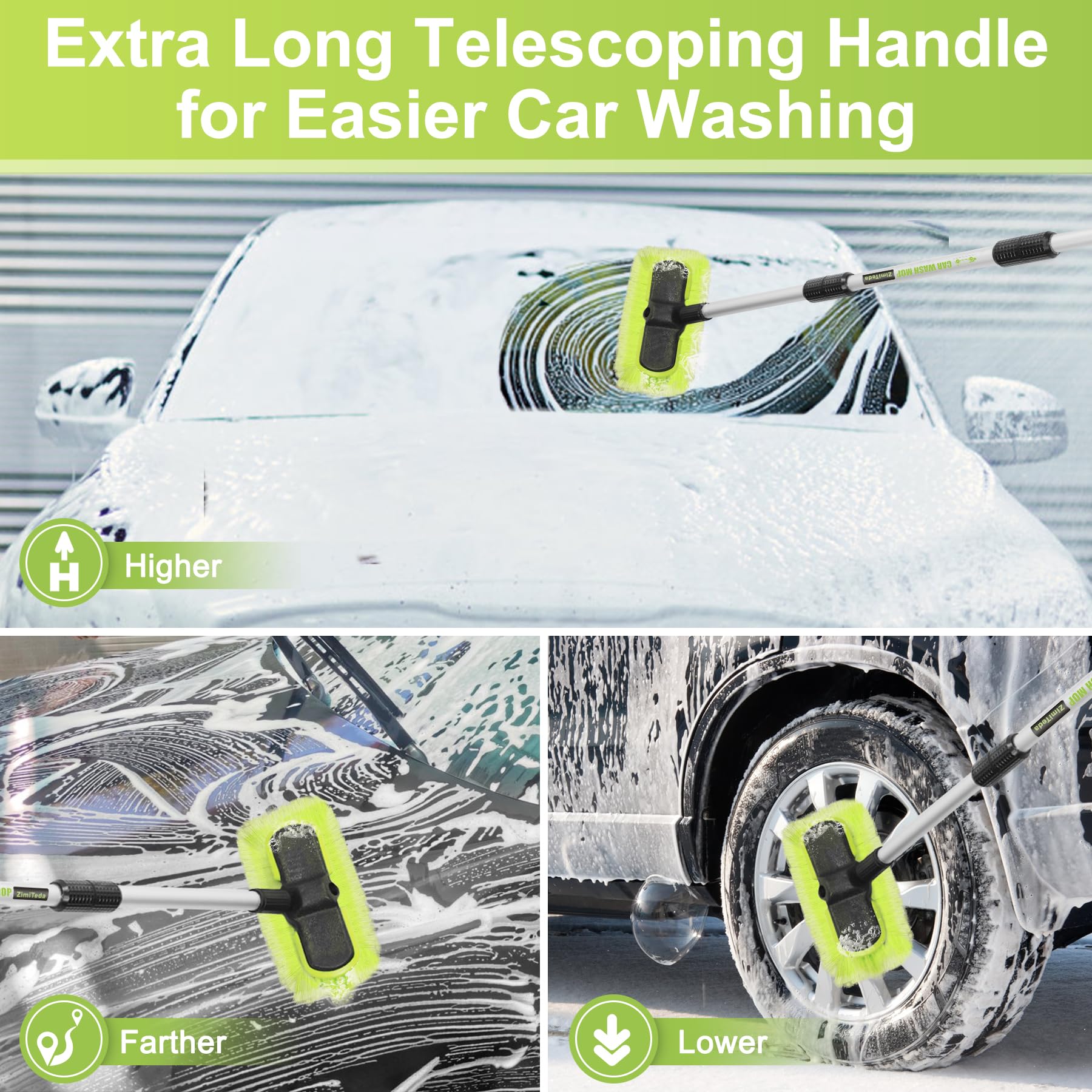 ZimiTeda four non-slip handgrips detail for comfortable control