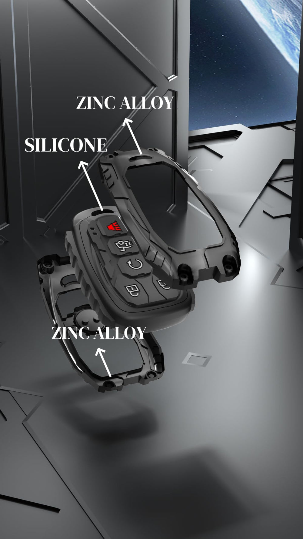 Zincflag side profile showing screw-lock mechanism for secure installation
