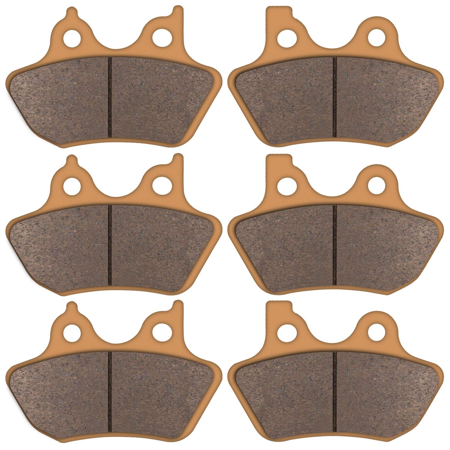 Zinger front brake pads showing correct fit and durable braking