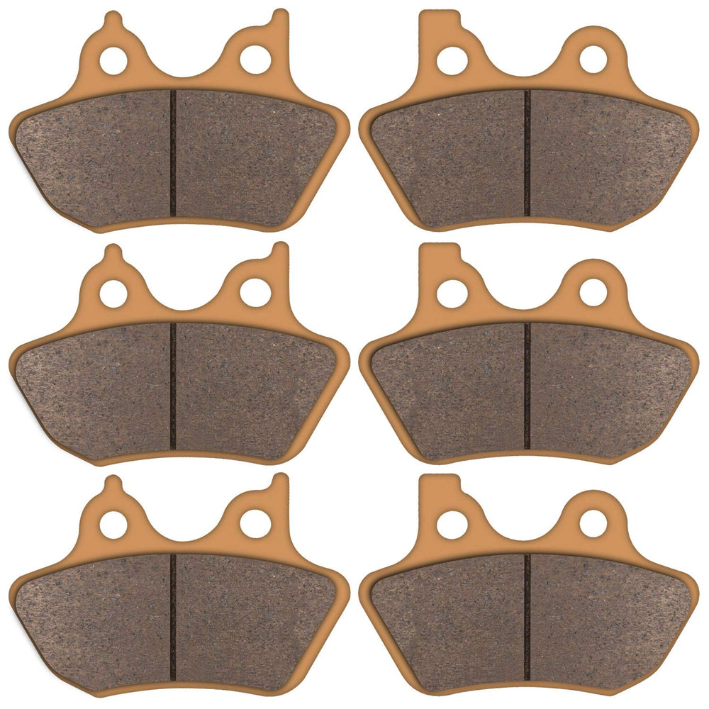 Zinger front brake pads showing correct fit and durable braking