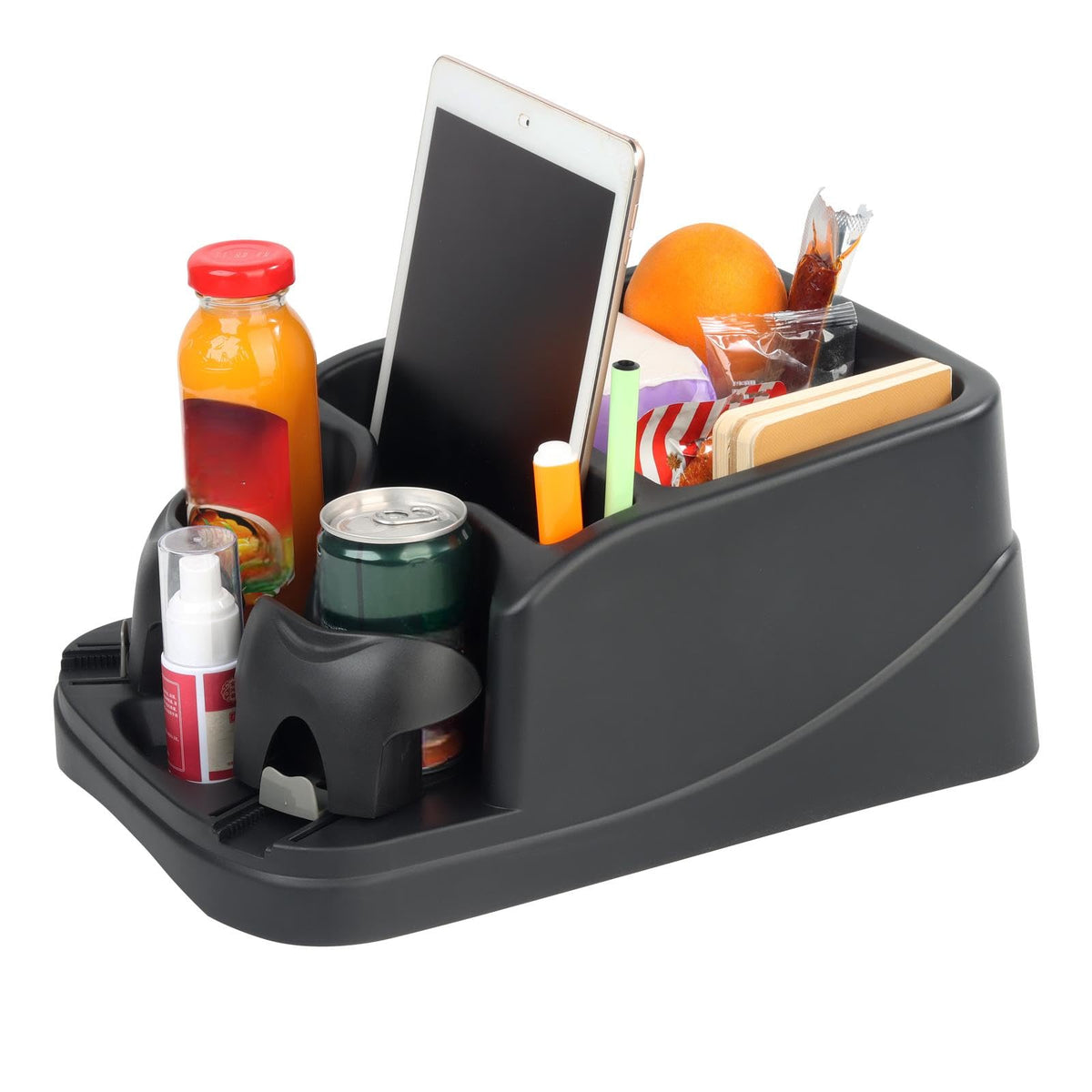 Zinytrae front view showing organized compartments and quick access