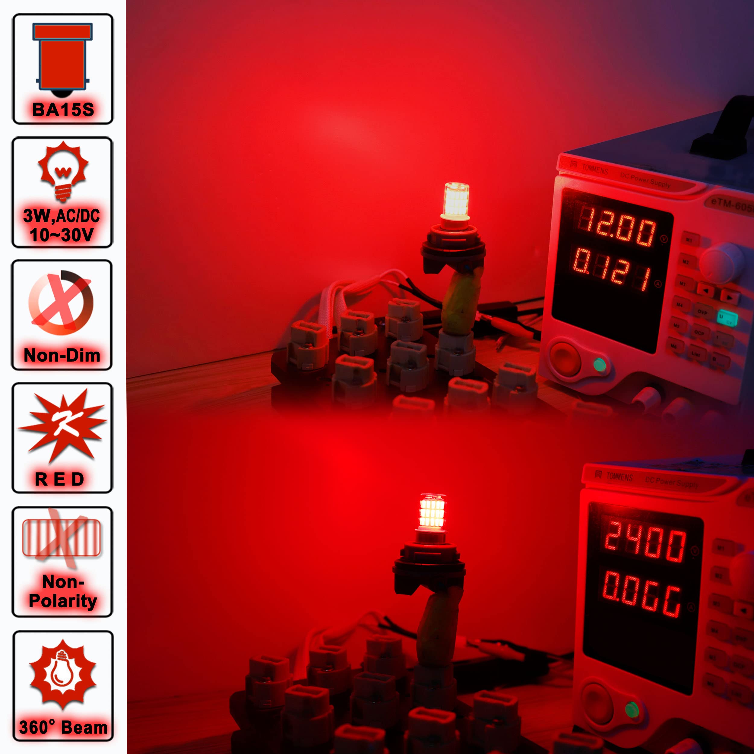 Close-up of Ziomitus LED emitter and materials highlighting efficient light output