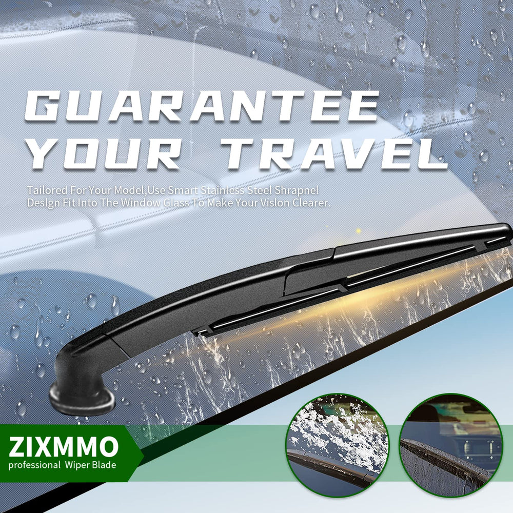 ZIXMMO blades on BMW in wet driving scene showing reliable wipe performance