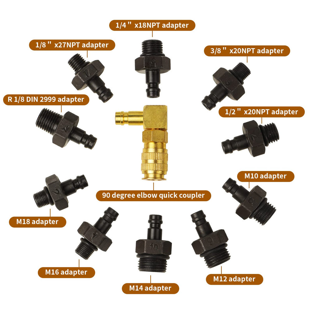 ZJERYL GULL oil-resistant hose and brass coupler offering fast secure connections
