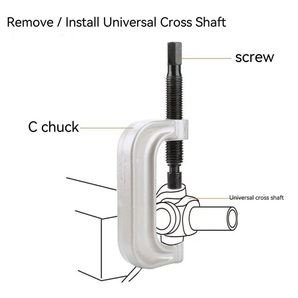 ZJERYL GULL U-frame press in use on vehicle showing easy removal capability