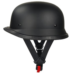 ZJHELM half helmet front view showing vintage silhouette and stylish protection