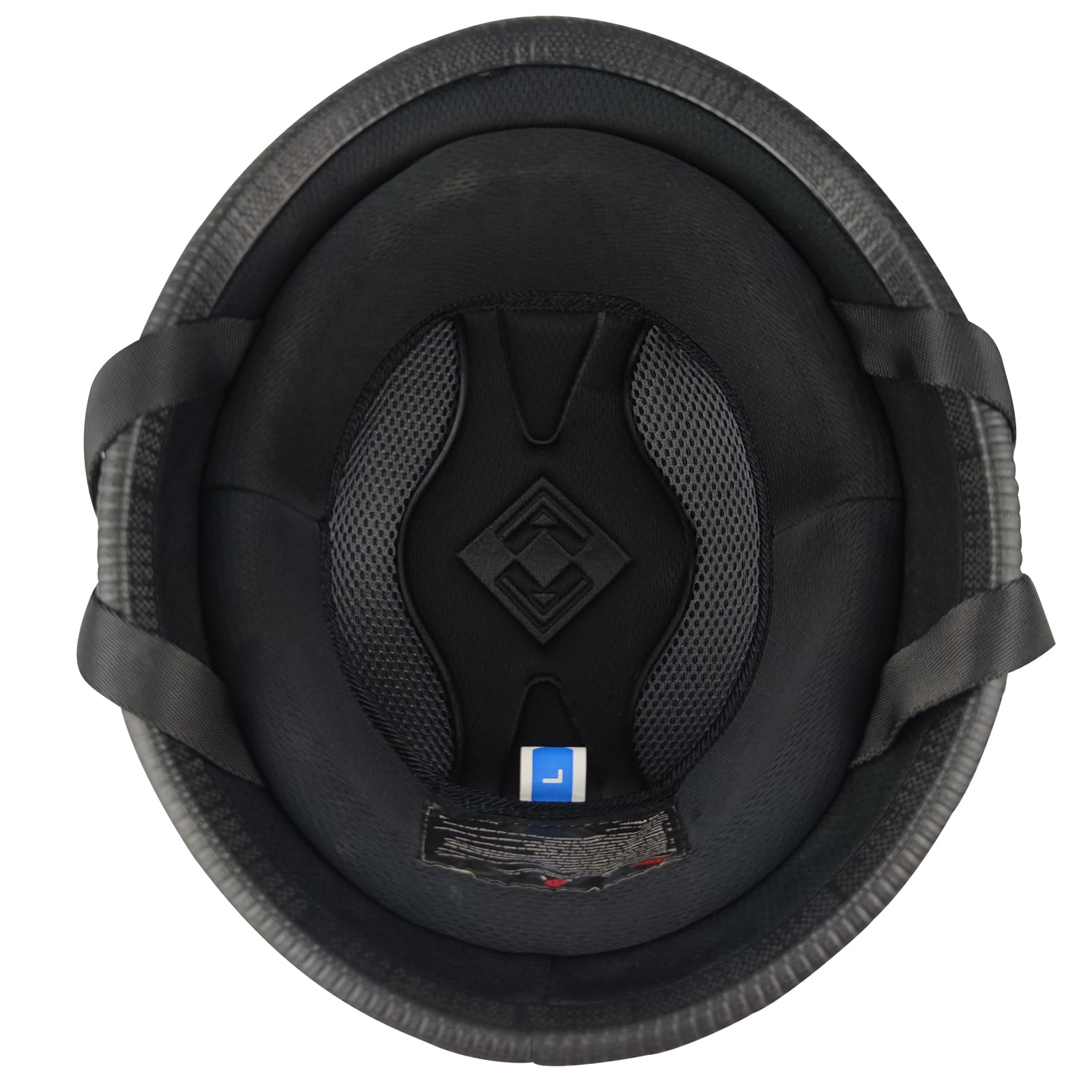 ZJHELM helmet side profile detail highlighting ABS shell and classic lines