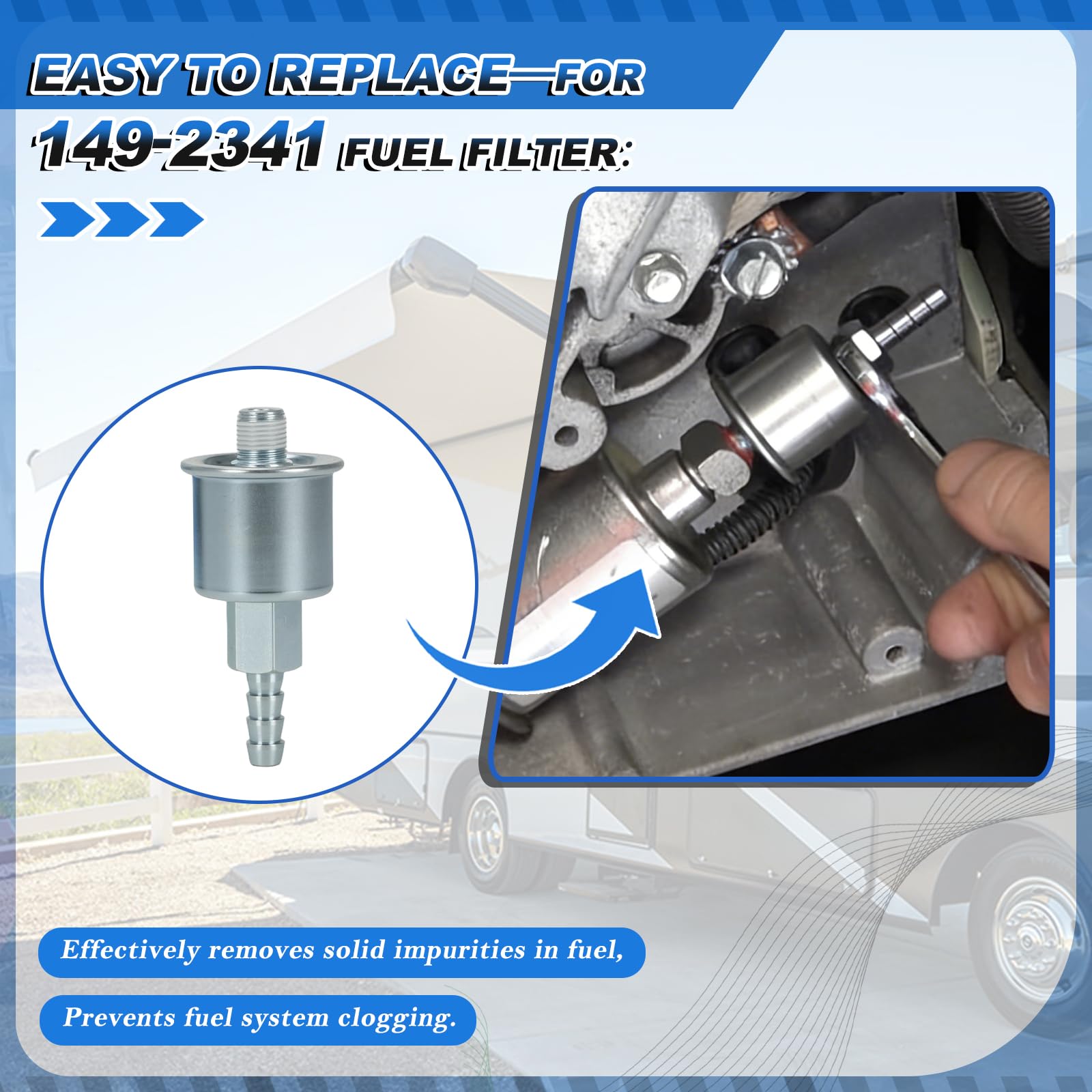 ZJTBLL clamps and hardware securing fuel and air lines for leak prevention