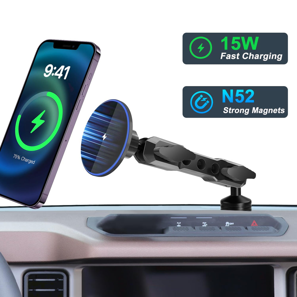 ZKJAYOE close-up of 20 N52 magnet array highlighting stable phone grip