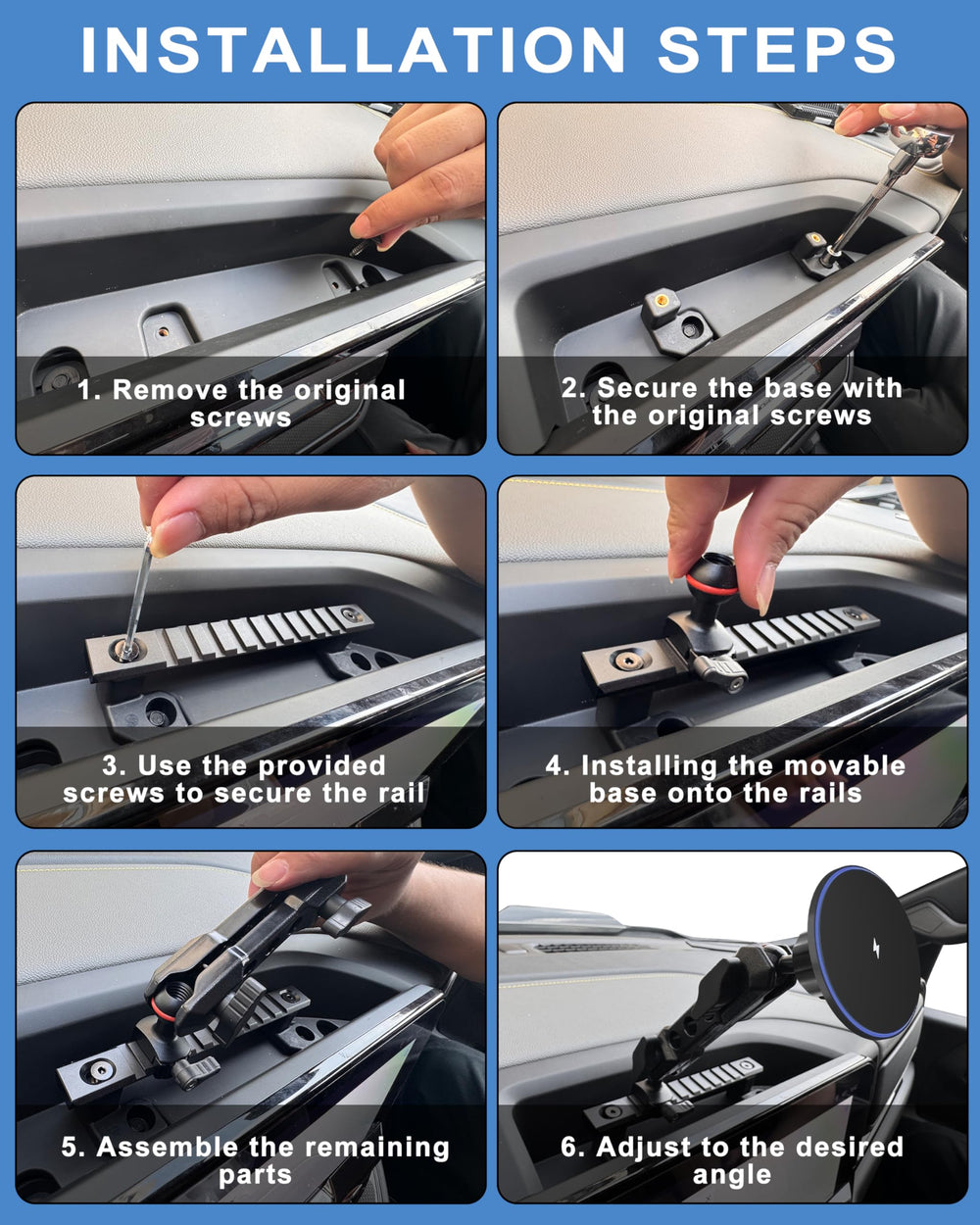 ZKJAYOE installed in truck interior lifestyle shot showing hands-free convenience benefit