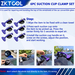 ZKTOOL close-up of suction pad rubber detail offering strong adhesion on glass