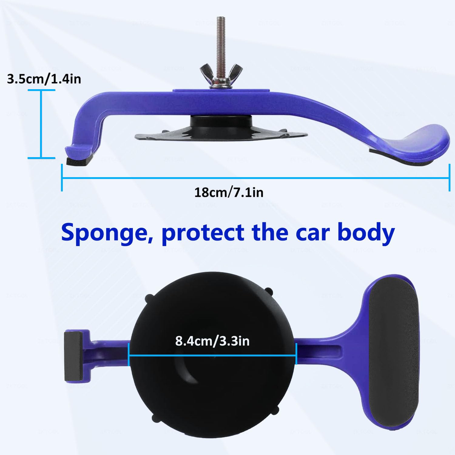 ZKTOOL clamp attached to a convertible window holding glass steady during installation