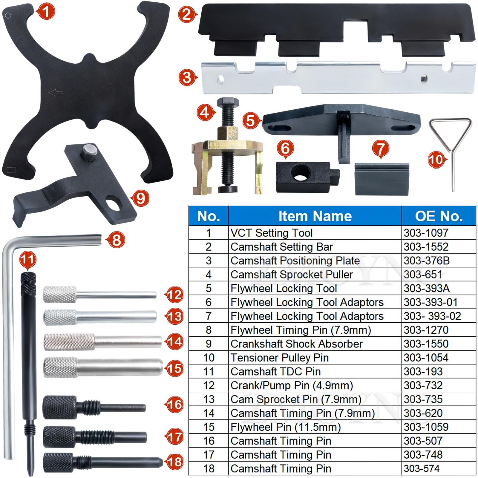 ZMCYNG crankshaft lock pin detail ensures correct timing