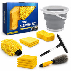 ZODISTORE front packaging displaying full 10-piece car wash kit for easy choice