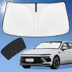ZOIBV front view installed on Sonata windshield reduces cabin heat