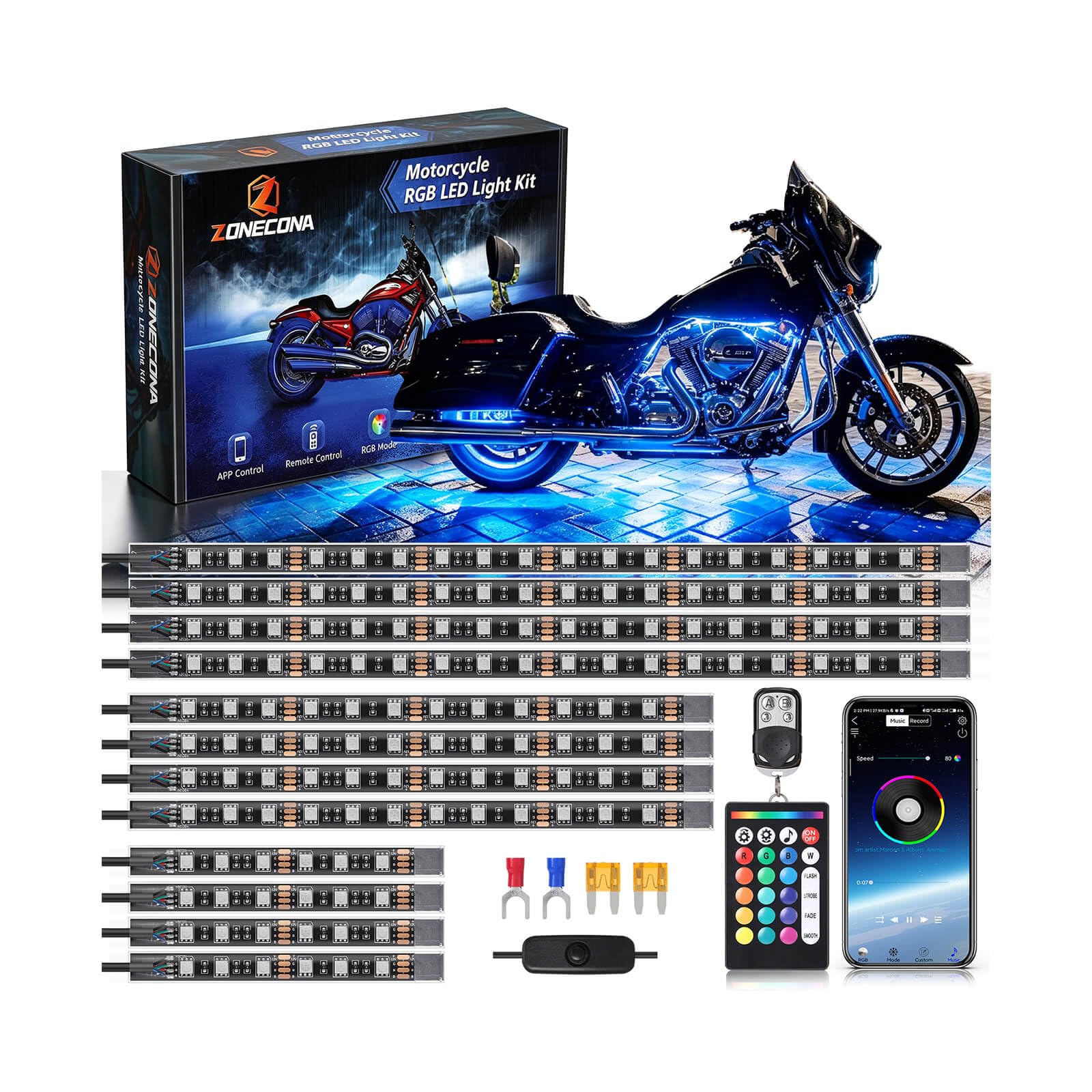 ZONECONA kit front packaging showing included parts and benefits