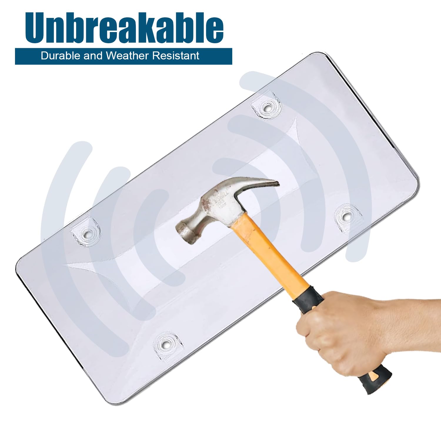 ZONETECH mounting hardware and screws layout for easy installation