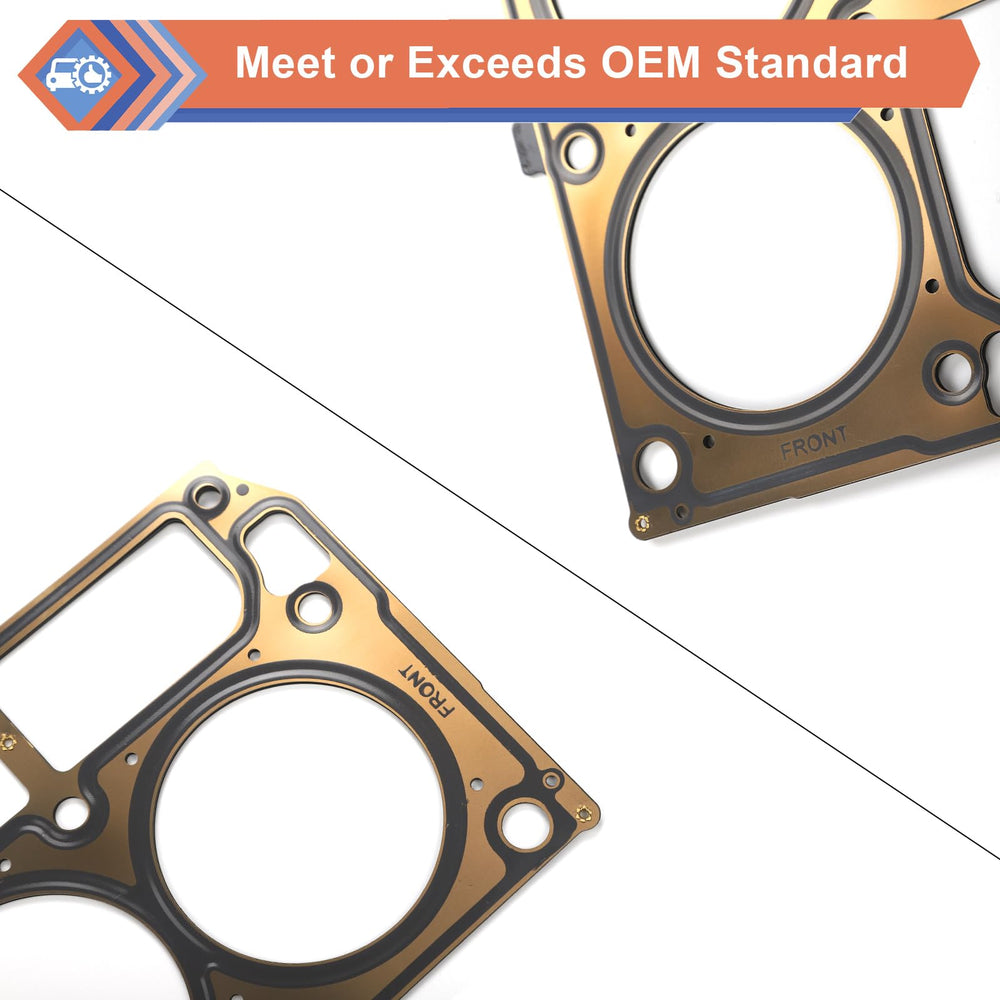 ZONFANT head gasket installed on LS engine block demonstrating fitment accuracy