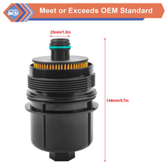 ZONFANT oil housing label detail showing correct part number benefit