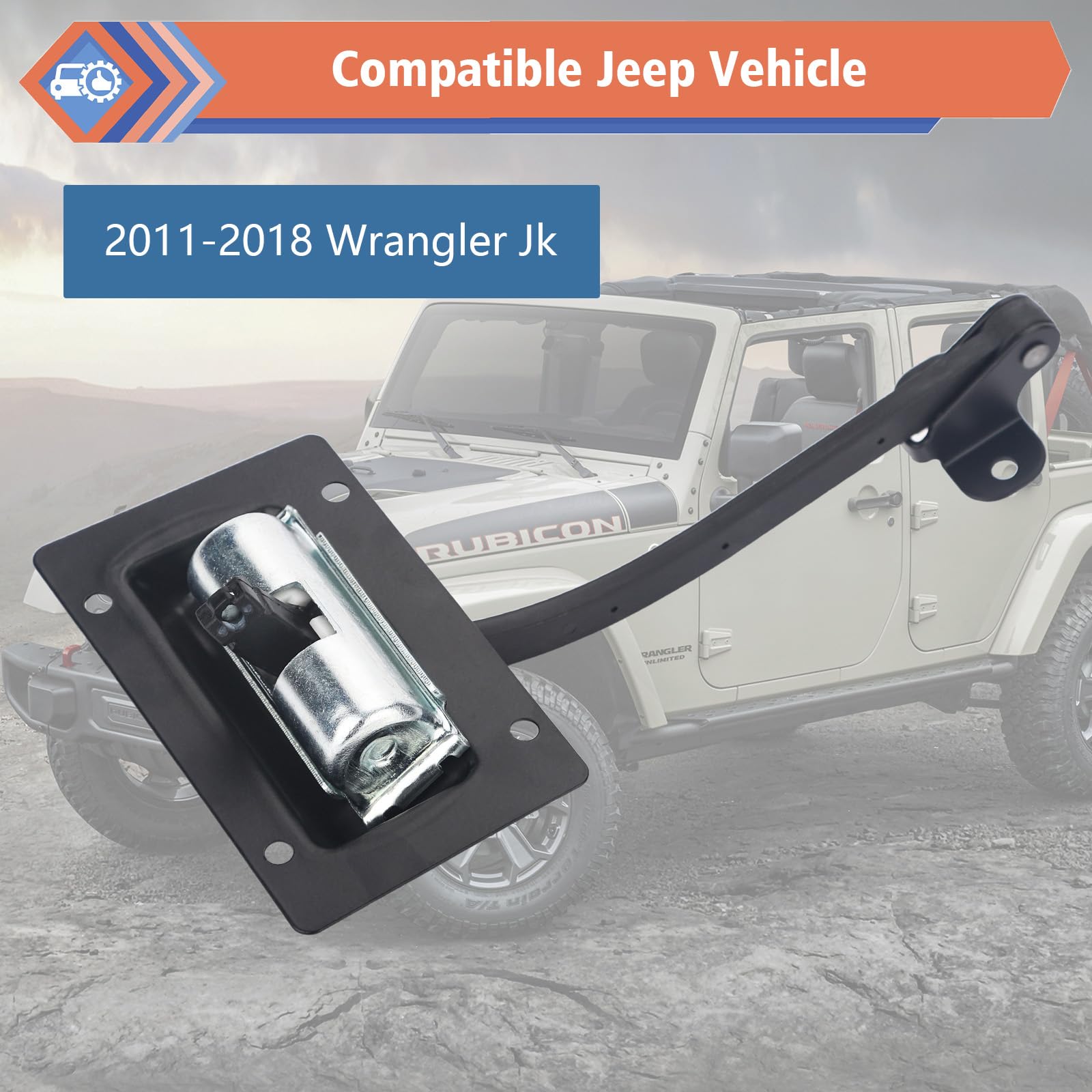 ZONFANT tailgate arm side profile illustrating shape and durability advantage