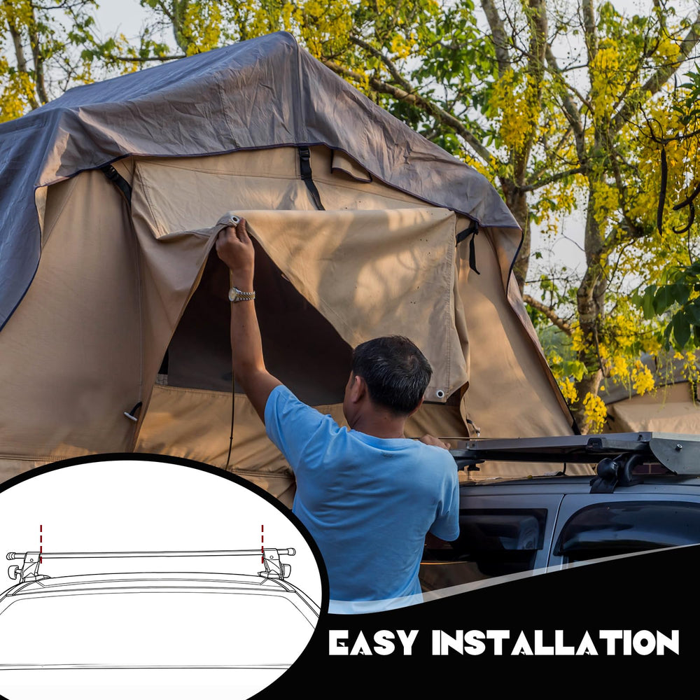 Zonon kit installed on a vehicle crossbar demonstrating secure mounting