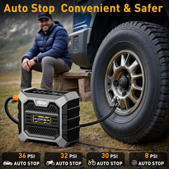 ZOPOM long 10-foot power cord and 12V plug for easy reach in vehicle