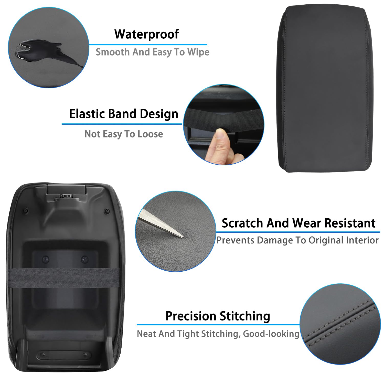 ZOXOQ armrest cover installed in Accord interior demonstrating improved comfort