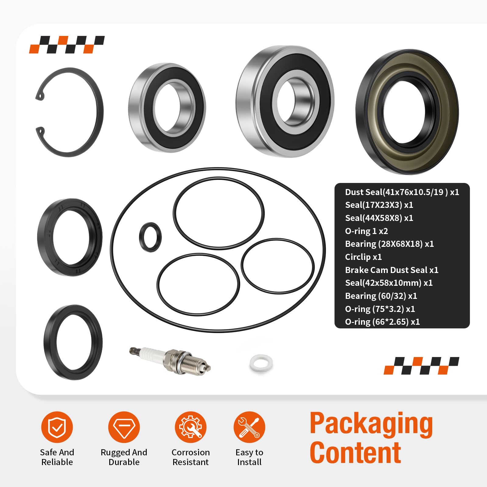 zozoye dust seal showing stamped dimensions and durable lip for leak protection