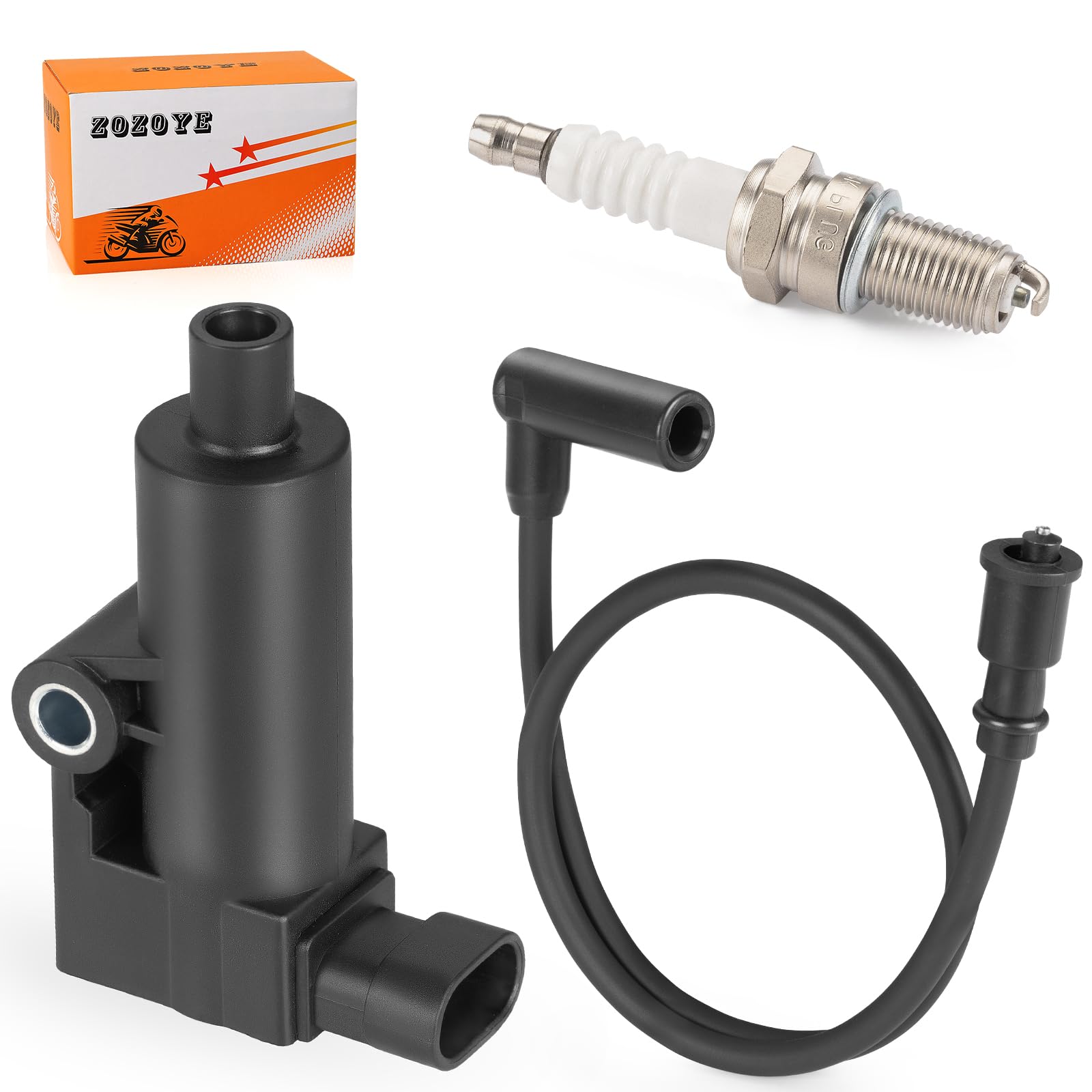 zozoye ignition coil front view showing compact design and reliable spark