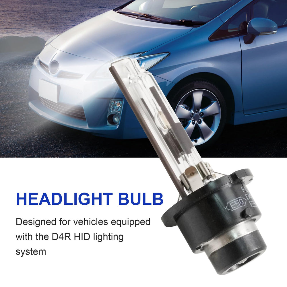Zreneyfex bulb installed in Prius headlight illustrating proper fit and improved visibility