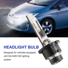 Zreneyfex bulb installed in Prius headlight illustrating proper fit and improved visibility