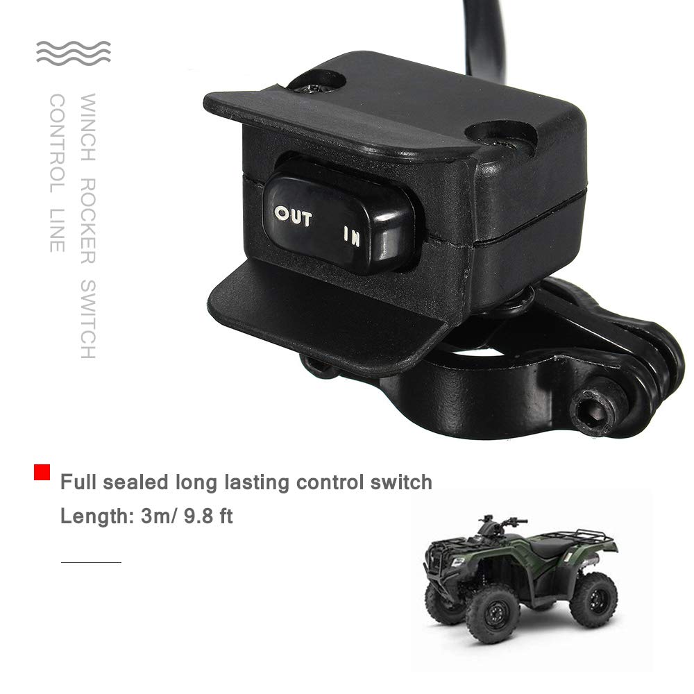 Zreneyfex switch installed on ATV handlebar showing convenient on-ride control