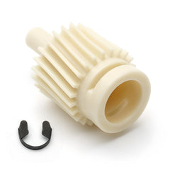 Zronickly front view of 23-tooth speedometer drive gear showing fitment and shape for accurate recalibration