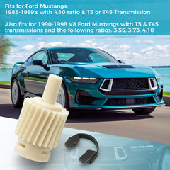Zronickly retaining clip detail securing the speedometer gear and protecting the sensor wiring