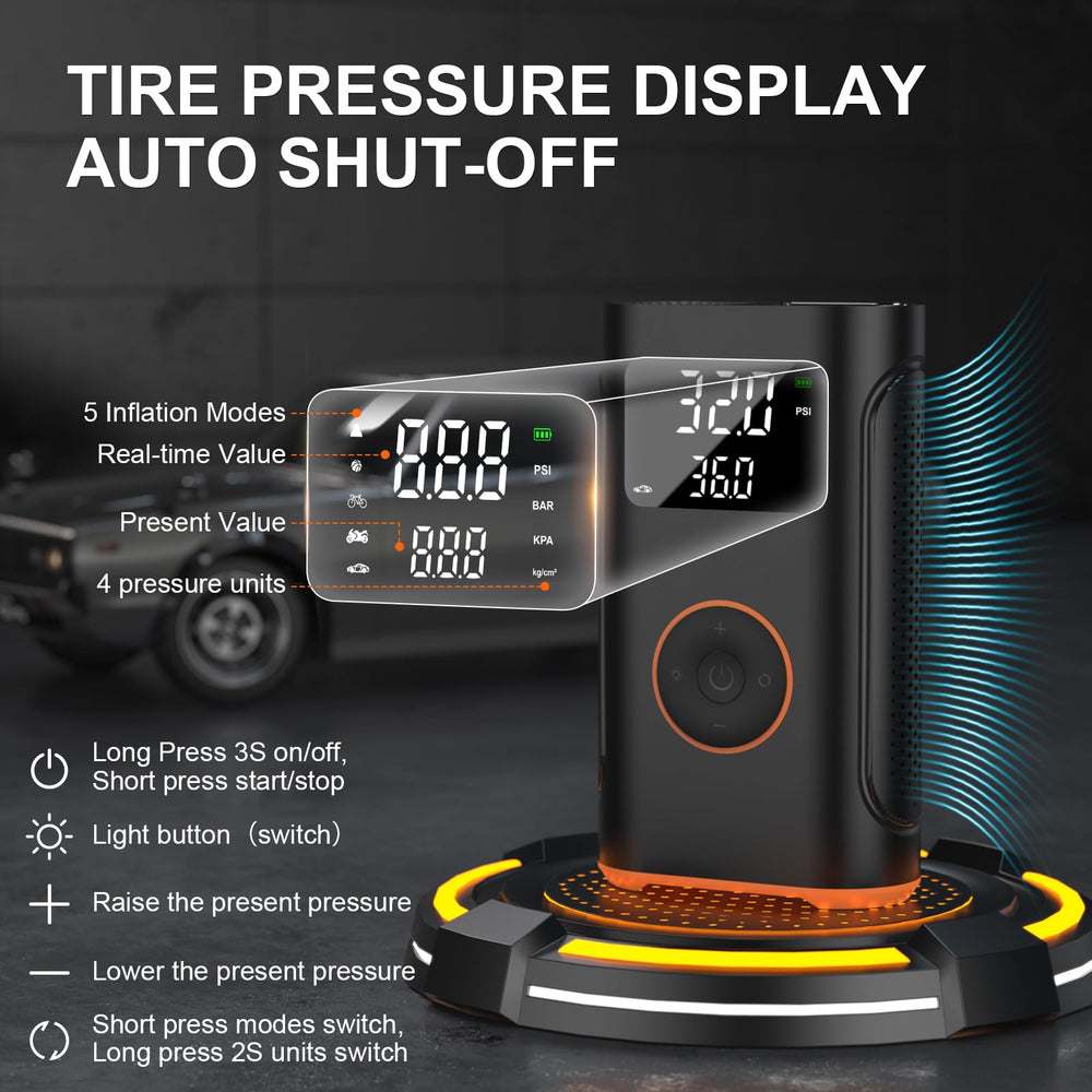 ZSX close-up of dual LED screens and buttons, accurate pressure readings