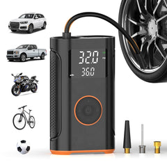 ZSX inflator front view showing compact design and controls, convenient storage