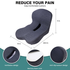 ZUAMEGU non-slip rubber backing detail providing secure grip on any seat