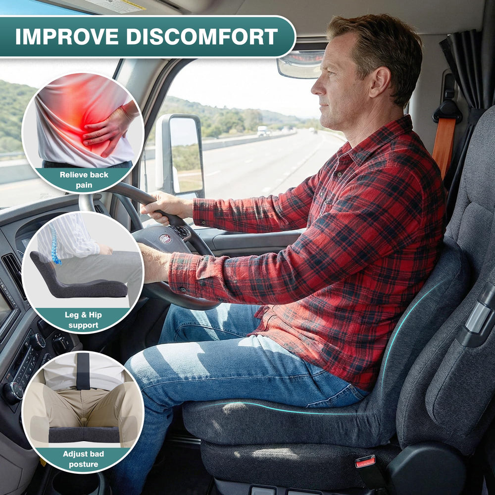 ZUAMEGU placed on office chair delivering lumbar support during work