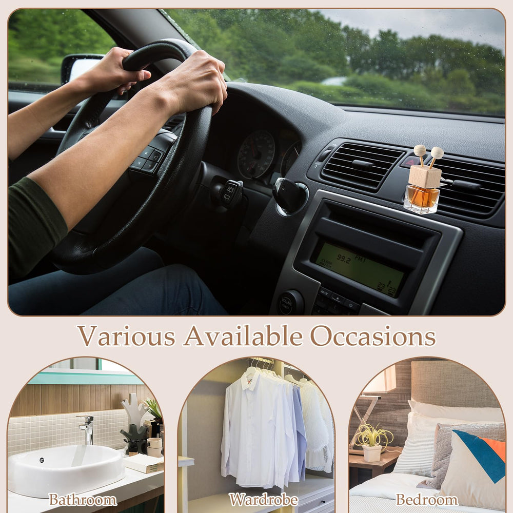 Zubebe diffuser on dashboard in lifestyle scene adding subtle fragrance benefit
