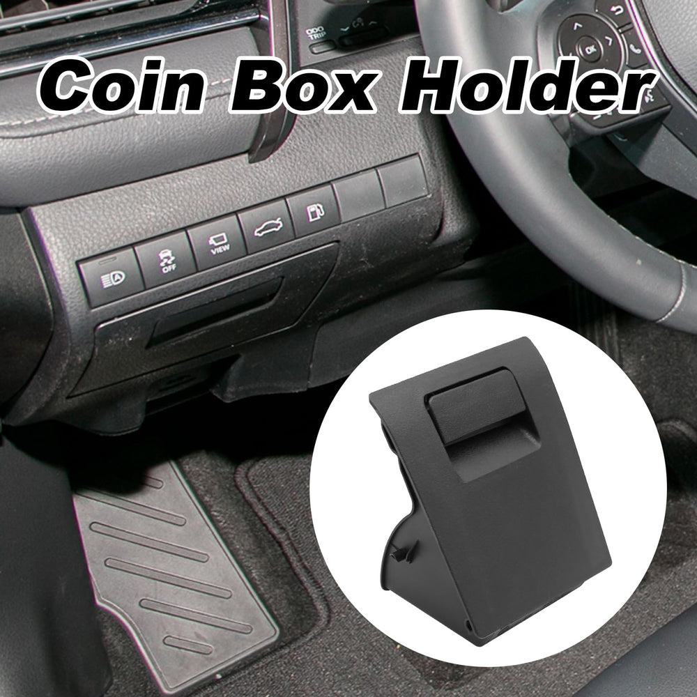 ZUDKSUY coin box holder in Camry interior lifestyle shot showing tidy dashboard storage