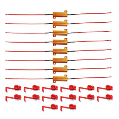 ZUDKSUY detail of quick-splice clip and resistor wires for tool-free connection