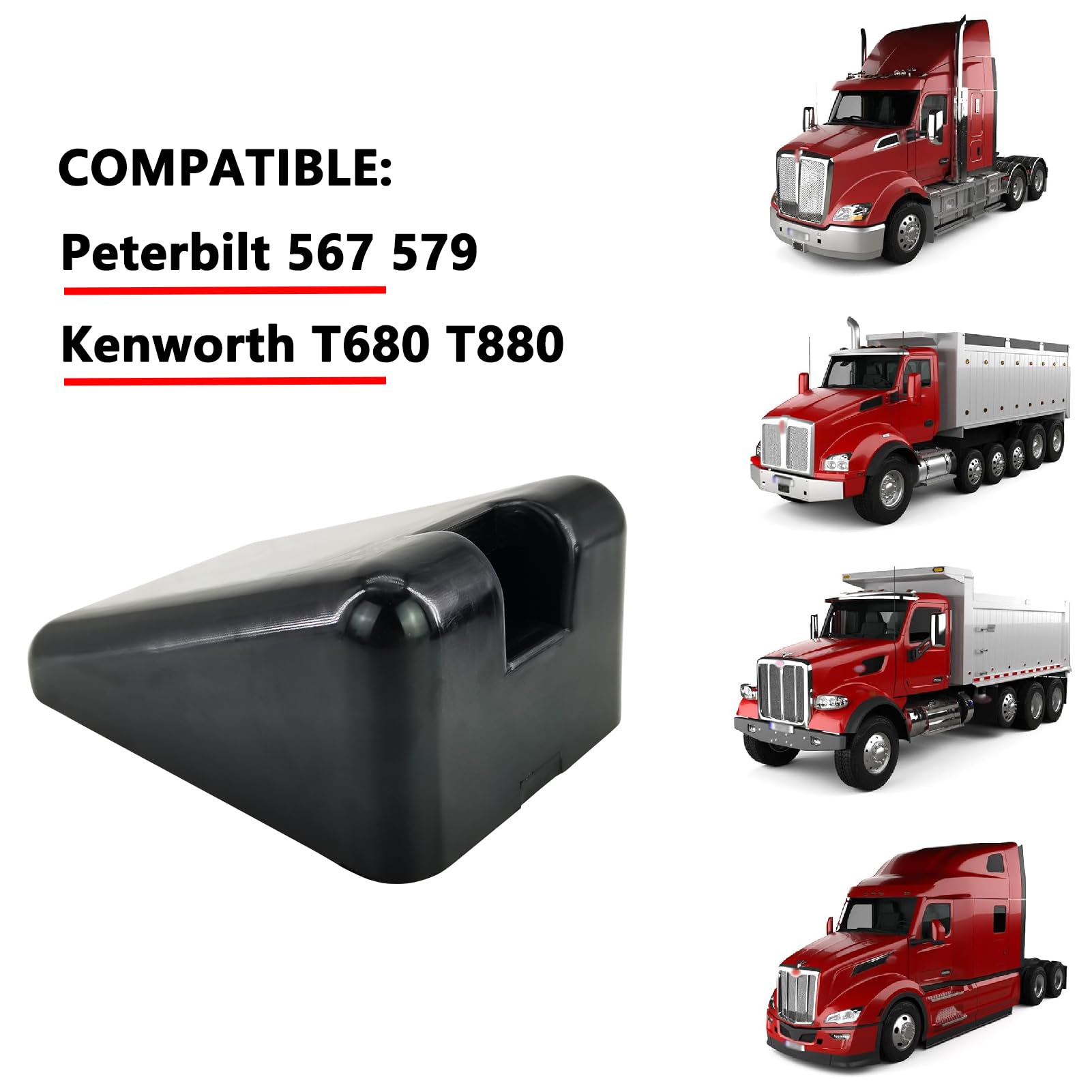 ZUVELLO bumper on Kenworth hood showing vibration reduction benefit