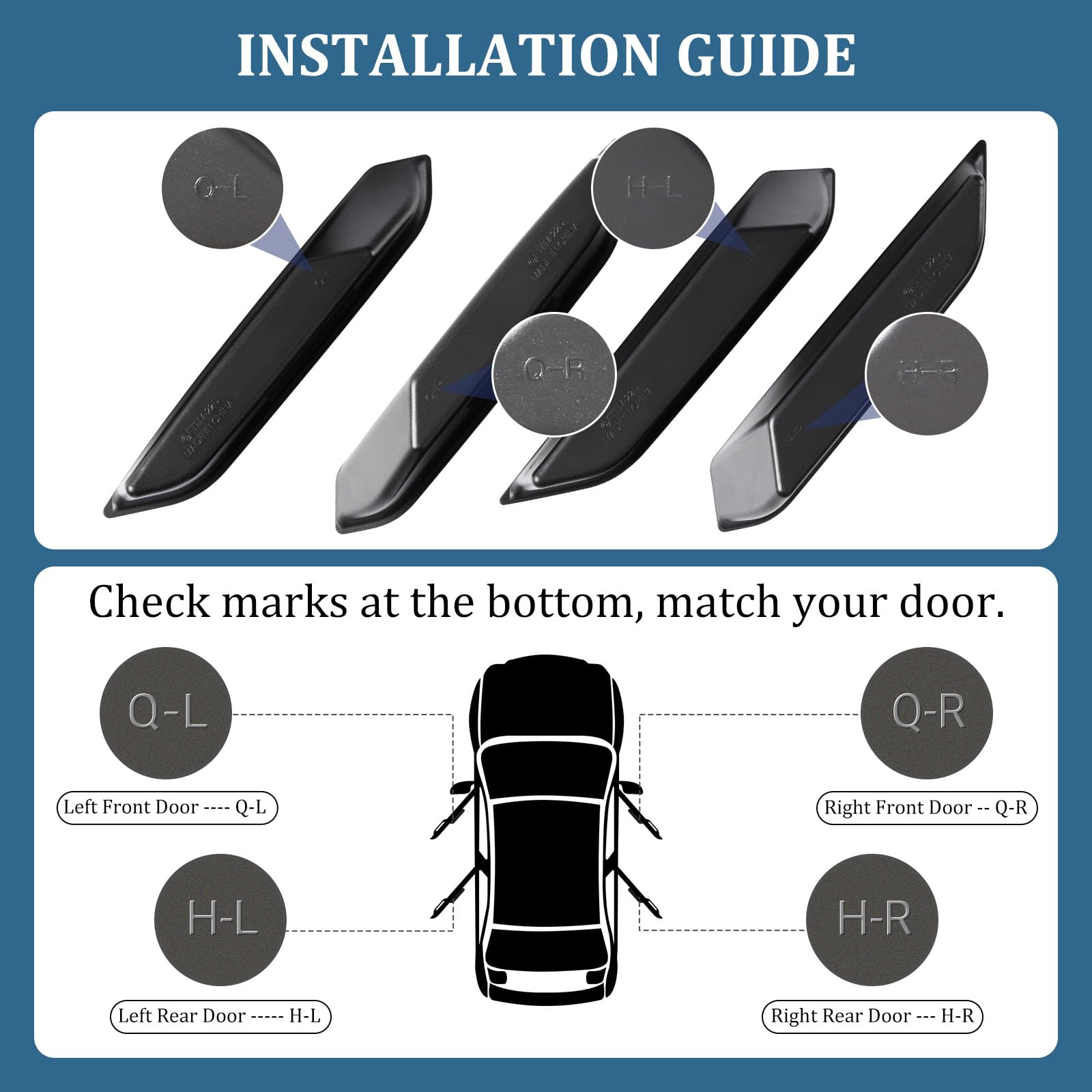 Zuwok rear door pocket holding phone and sunglasses minimizing rattle